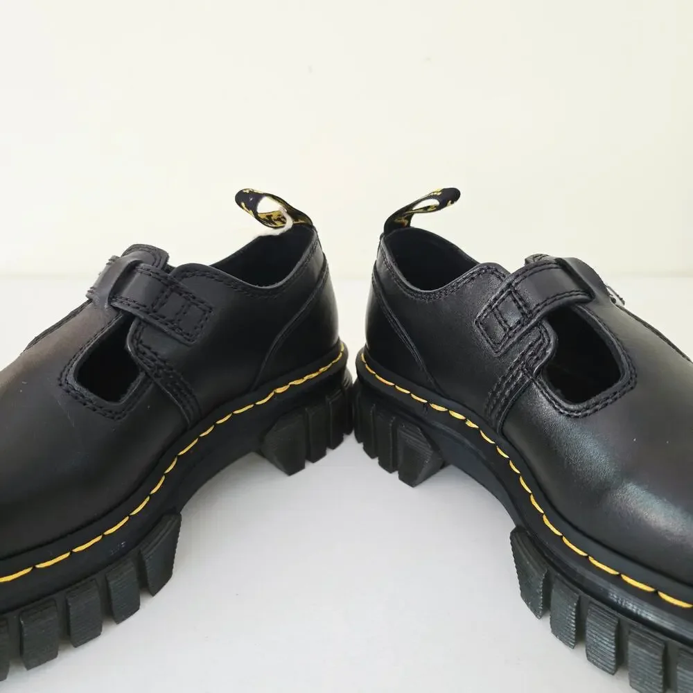Dr. Martens Audrick T-Bar Platform Mary Janes Women’s 7 Black NWT